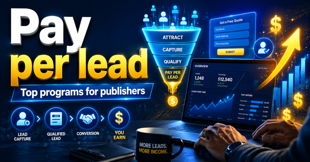 Best pay per lead affiliate programs for publishers in 2026