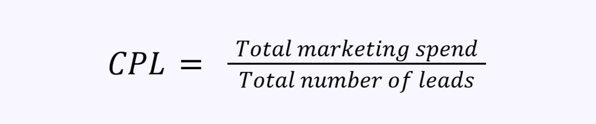 How do you calculate cost per lead